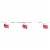 Northlight 10-Count Patriotic American Flag 4th of July Lights, 7.5ft White Wire Perspective: right