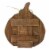 Northlight 12 Green Weathered Fall Harvest Wooden Pumpkin Table Decoration Perspective: right
