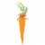 Northlight Fabric Carrot Easter Decorations - 9 - Orange and Yellow - Set of 3 Perspective: right