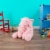 Happy Trails 80-SUM-170335 Elephant Stuffed Animal Plush Toy, Pink Perspective: right