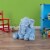 Happy Trails 80-SUM-170336 Elephant Stuffed Animal Plush Toy, Blue Perspective: right
