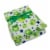 Cutie Pie Frog Print Plush Baby Blanket - Green Perspective: right
