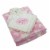Cutie Pie Bear Plush Baby Blanket Set - Pink Perspective: right
