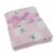 Cutie Pie Sheep Print Plush Baby Blanket - Light Pink Perspective: right