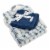 chick pea Plush Reccoon Baby Blanket & Buddy Set - Blue Perspective: right