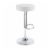Benzara Classy Backless Adjustable Height Barstool - White Perspective: right