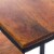 Benzara Iron Framed Mango Wood Accent Table - Brown Perspective: right