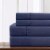 Lanester 4 Piece Queen Size Microfiber Deep Pocket Sheet Set The Urban Port, Blue Perspective: right