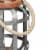 Benzara Hanging Galvanized Lantern - Gray Perspective: right