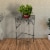 Benjara BM216724 Scrolled Metal Frame Plant Stand with Square Top, Black - Medium Perspective: right