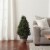Artificial Cypress Topiary-37 Inch Tower Style Faux Plant in Sturdy Pot - Realistic Indoor or Perspective: right