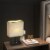 17 in. Grey Table Lamp with USB Port and Charging Dock Perspective: right
