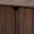 Baxton Studio Jasper Modern Walnut Brown Finished 2 Door Wood Cat Litter Box Cover House Perspective: right