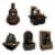 Tabletop Water Fountain Buddha Figure Stone Wall Waterfall Zen Soothing Sound Perspective: right