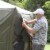 Clam Quick Set Screen Hub Green Tent Wind & Sun Panels, Accessory Only (4 Pack) Perspective: right