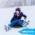 Slippery Racer Downhill Pro Round Batman Plastic Saucer Disc Snow Sled (2 Pack) Perspective: right