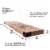Willow & Grace Dennis 24 Inch Floating Wood Wall Mount Shelves, Walnut (3 Pack) Perspective: right