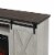 Edyo Living Electric Fireplace TV Stand Table with Sliding Barn Door, Gray Wash Perspective: right