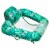 Aqua Leisure Zero Gravity Swimming Pool Lounge Chair Float, Green + Teal Fern Perspective: right