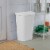Sterilite 11.3 Gal Lift Top Lid Wastebasket Kitchen Trash Can, White (24 Pack) Perspective: right