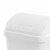 Sterilite 13 Gal Swing Top Lidded Wastebasket Kitchen Trash Can, White (8 Pack) Perspective: right