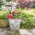 Southern Patio 16 Inch Square Rustic Resin Outdoor Box Flower Planter (2 Pack) Perspective: right