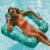 Aqua Leisure Luxury Water Lounger with Headrest and Zero Gravity Chair Lounger Perspective: right