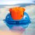 Hey! Cool Pool Flip Plop Pool Mineral Dispenser + Coleman Filter Pump Cartridge Perspective: right