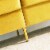 JULYFOX Mid Century Modern Button Tufted Velvet Loveseat Sofa Couch, Yellow Perspective: right