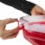 Sterilite Clear Lid Nesting Storage Christmas Holiday Wreath Box, Red (2 Pack) Perspective: right