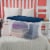 Sterilite 64 Quart Latching Plastic Storage Container Tote, Marine Blue (6 Pack) Perspective: right