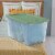 Sterilite 64 Qt Latching Plastic Storage Container Tote, Crisp Green (18 Pack) Perspective: right