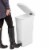 Sterilite 11 Gal. Slim Hands Free Portable Wastebasket Trash Can, White (8 Pack) Perspective: right