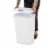 Sterilite 13 Gallon TouchTop Wastebasket with Titanium Latch, White (4 Pack) Perspective: right