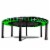 LEAPS & REBOUNDS 48 Adjustable Stability Bar with 48 Fitness Trampoline, Green Perspective: right