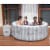 Bestway SaluSpa Fiji Hot Tub w/Set of 4 Spa Seat & 4 Pack Headrest Pillows, Gray Perspective: right