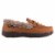 Isotoner® Men's Microsuede Moccasin with Berber Spill - Tan Perspective: right