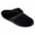 Isotoner­ Black Women's Microsuede Hoodback Slippers Perspective: right
