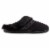 Isotoner® Ada Hoodback Black Microsuede Women's Slippers - Black Perspective: right