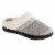 Isotoner Heathered Knit Gray Hoodback Women's Slippers Perspective: right