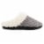 Isotoner® Women's Sweater Knit Diamond Quilted Hoodback Slippers - Light Gray Perspective: right