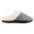 Isotoner® Women's Sweater Knit Diamond Quilted Hoodback Slippers - Light Gray Perspective: right