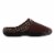 Isotoner Men's Microsuede Stan Hoodback Slippers - Dark Chocolate Perspective: right