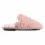 Isotoner® Quilted Velour Emmie Scuff Slippers - Pink Perspective: right