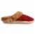 Isotoner® Lara Chenille Hoodback Slippers - Red Perspective: right
