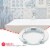 Home Basics Round Glass Bathroom Scale Perspective: right