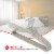 Home Basics 10-Piece Velvet Hangers, Grey Perspective: right