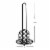 Home Basics Lattice Collection Paper Towel Holder, Black Perspective: right