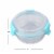 Home Basics 32 oz Borosilicate Glass  Food Storage Meal Prep Storage Container, Turquoise Perspective: right