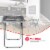 Home Basics Bon Apetit Multi-Purpose Folding Table, Black Perspective: right